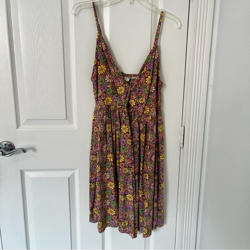 ROXY Evening Glow Again Floral Sleeveless Dress-Root Beer | XL - Picture 2 of 10